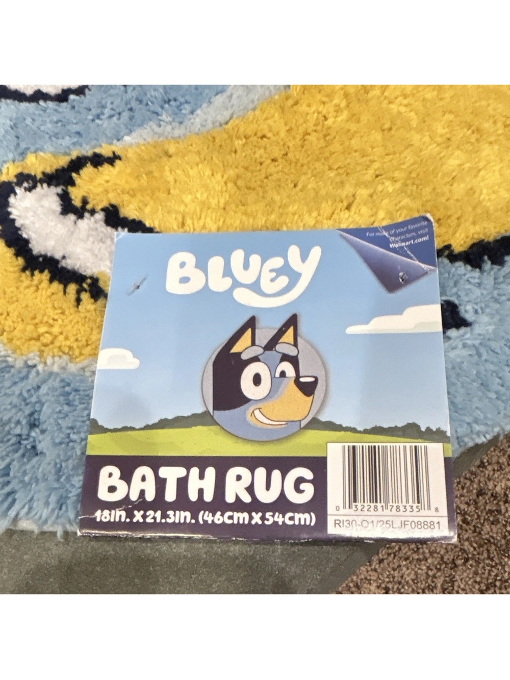 Bluey Round Bath Rug - Picture 2 of 10